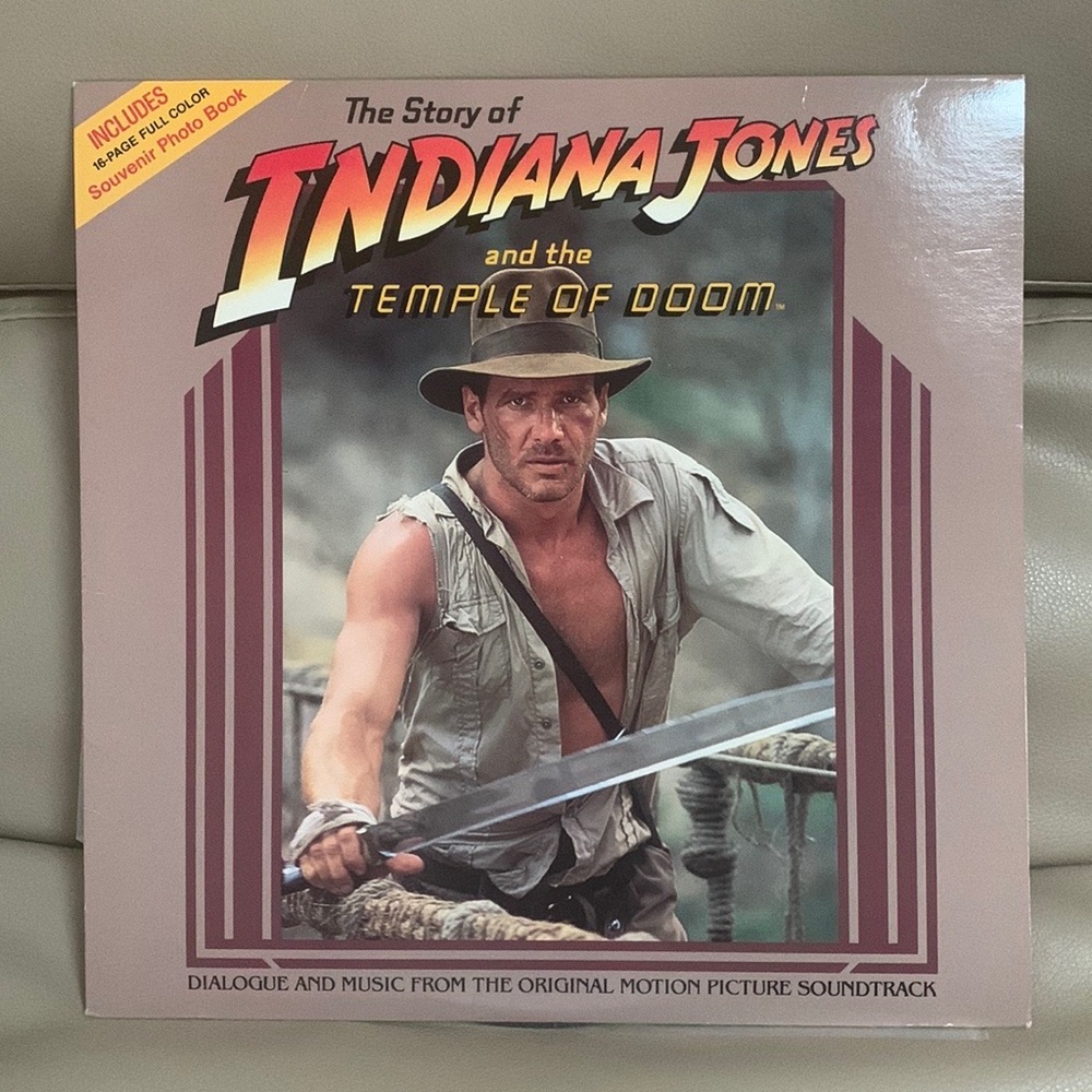 Indiana Jones and the Temple Of Doom Vinyl, Included With Picture Book.